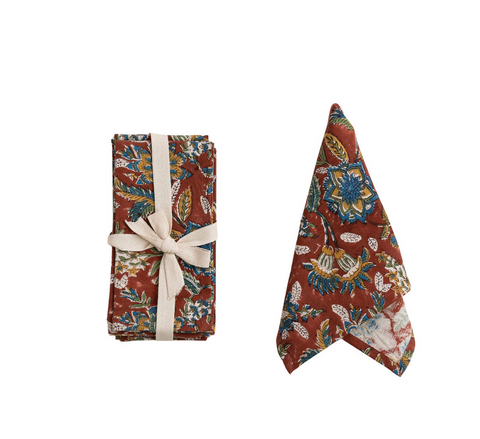 Cotton & Linen Napkins S/4