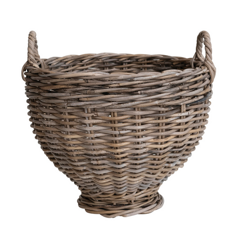 Rattan Footed Basket