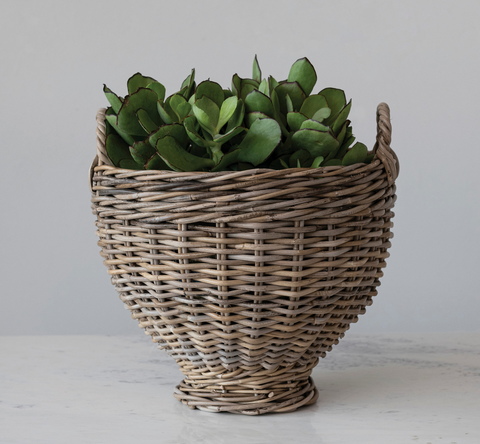 Rattan Footed Basket