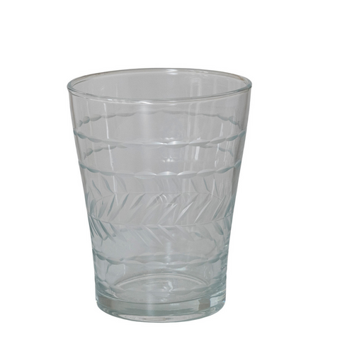 Etched Drinking Glass