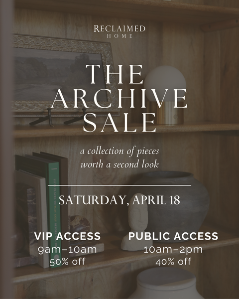 VIP Access | The Archive Sale | April 18, 2026