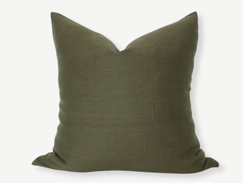 Dark Olive Pillow - 20x20