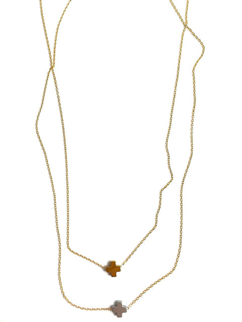 Hematite Cross Necklace