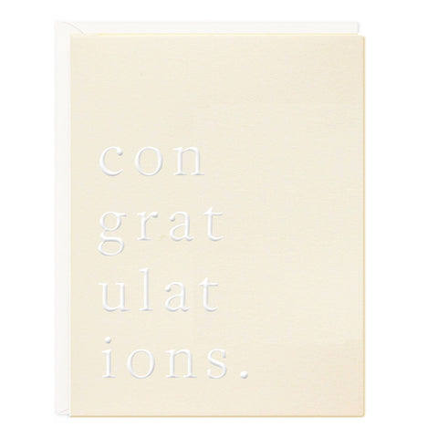 Congratulations Chic Greeting Card