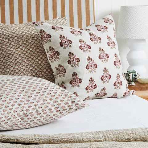Sula Rose Linen Pillow Cover
