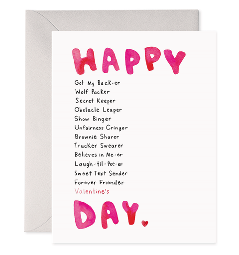 BFF Valentine | Valentine's Day Card Galentine Greeting Card