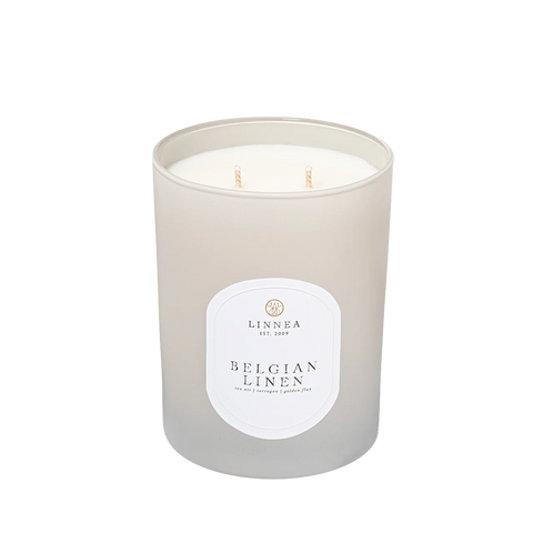 Linnea's Lights Belgian Linen 2-Wick Candle