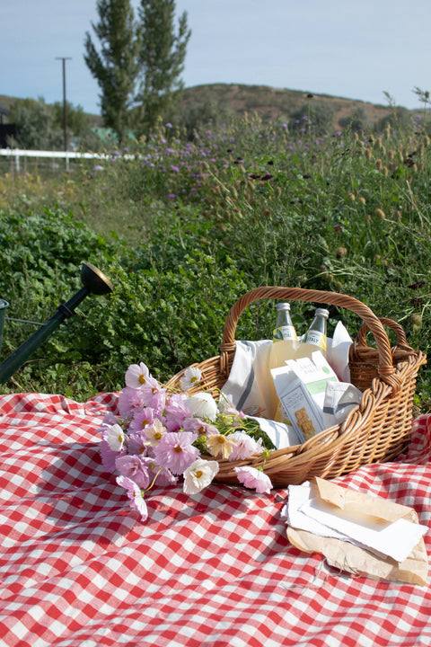 Ruffled Gingham Tablecloth