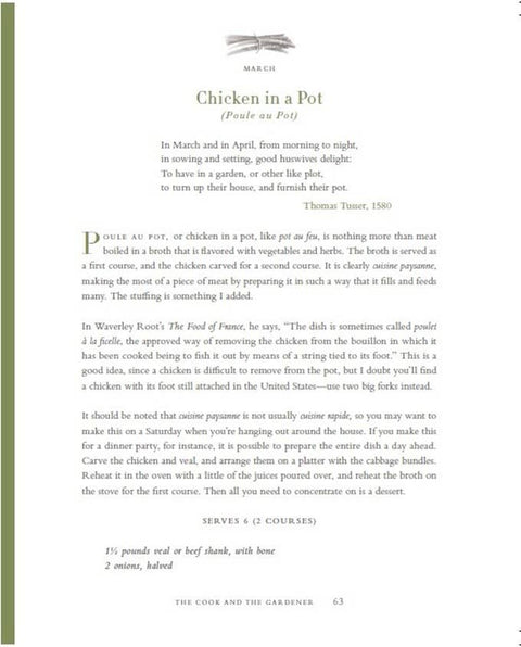 The Cook and the Gardener: Recipes and Writings