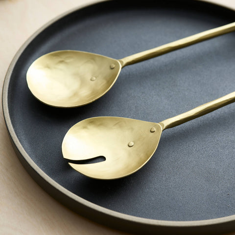 Forge Brass Salad Servers