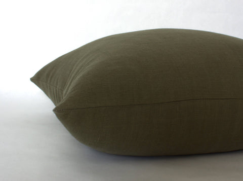 Dark Olive Pillow - 20x20