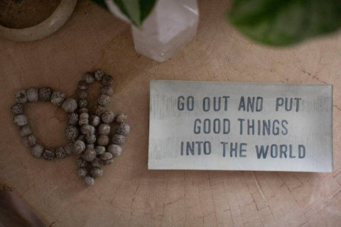 Good Things Small Rectangle Decoupage Plate