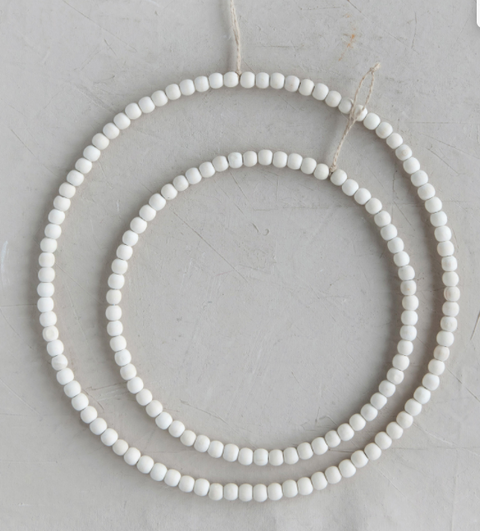Round Hanging Wood Beads
