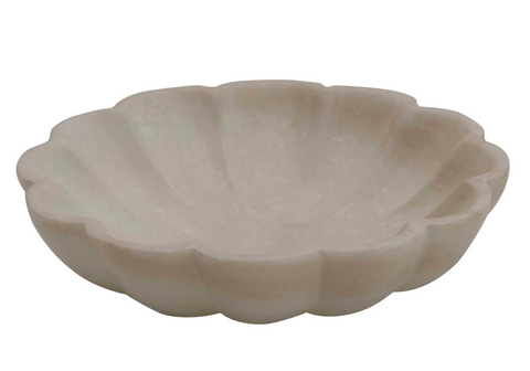 Marble Flower Shaped Dish
