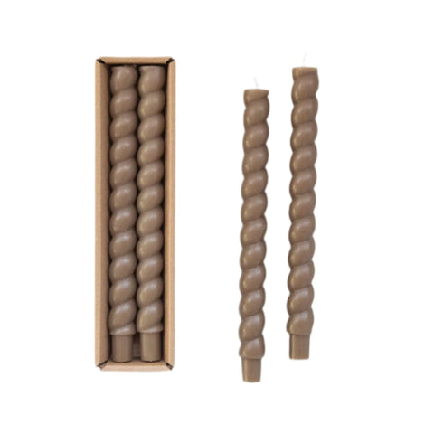 Textured Taper Candle 10" H