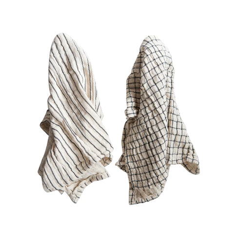 Natural and Cream Cotton Tea Towel