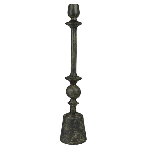 Bastia Taper Holder with Green Patina