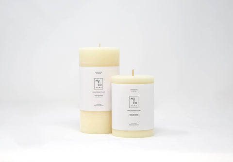 Natural White | 100% Beeswax Pillar Candle