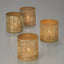 3in Pale Old Gold Glass Votive Holder