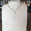 Crystal Drop All Gold Necklace