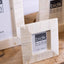 4x4” White Bone Picture Frame