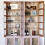Wood & Glass Cabinet w/ 8 Doors and 8 Shelves