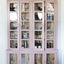 Wood & Glass Cabinet w/ 8 Doors and 8 Shelves