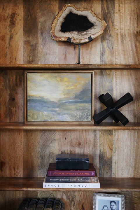 Petrified Log Fossil w/ Stand