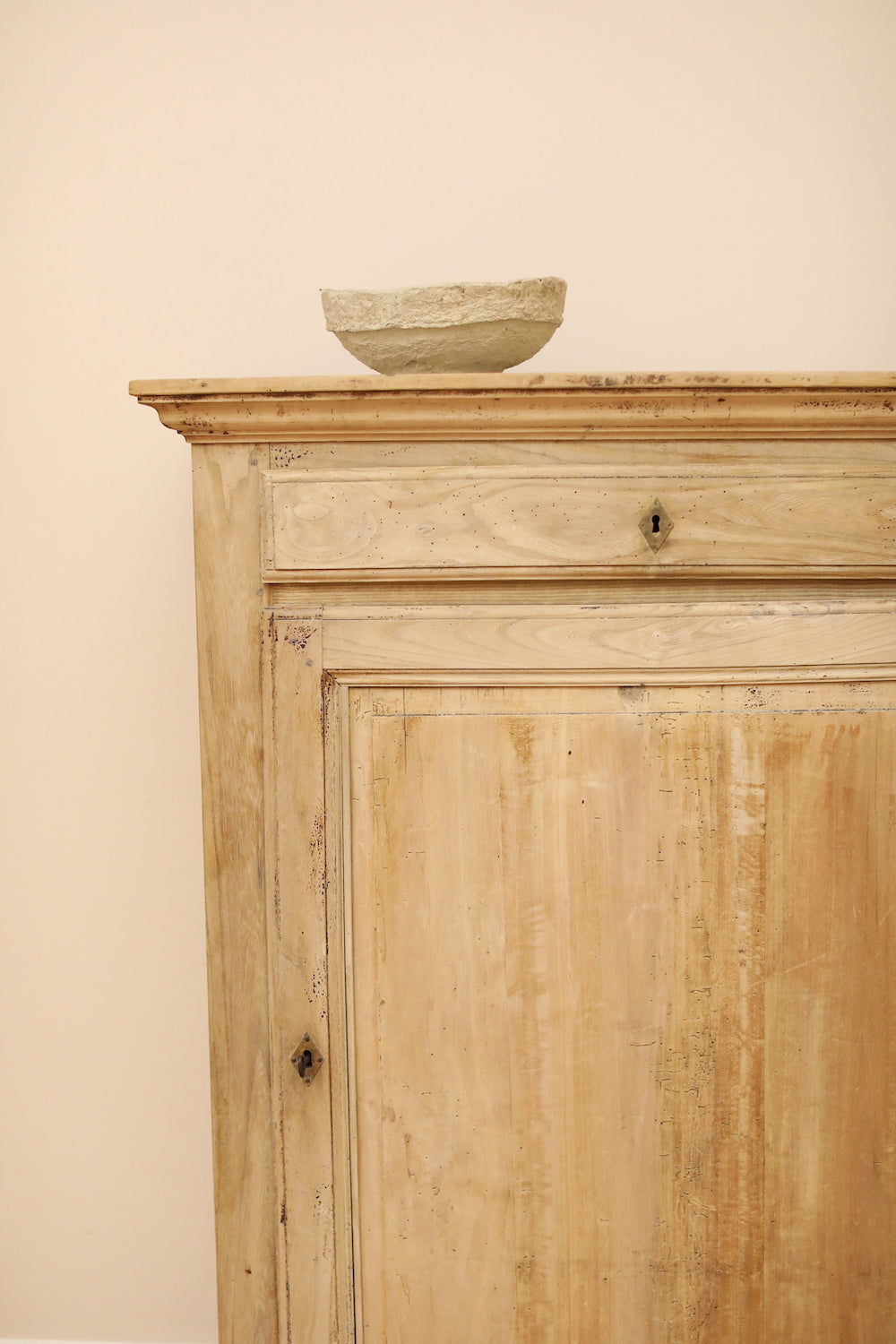 1800 France Bleached Oak Cabinet