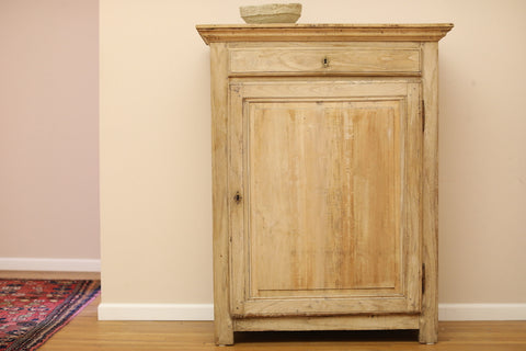 1800 France Bleached Oak Cabinet