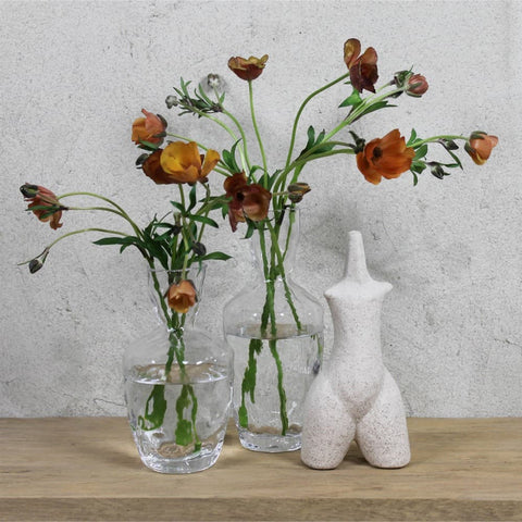 Organic Vase with Tall Neck