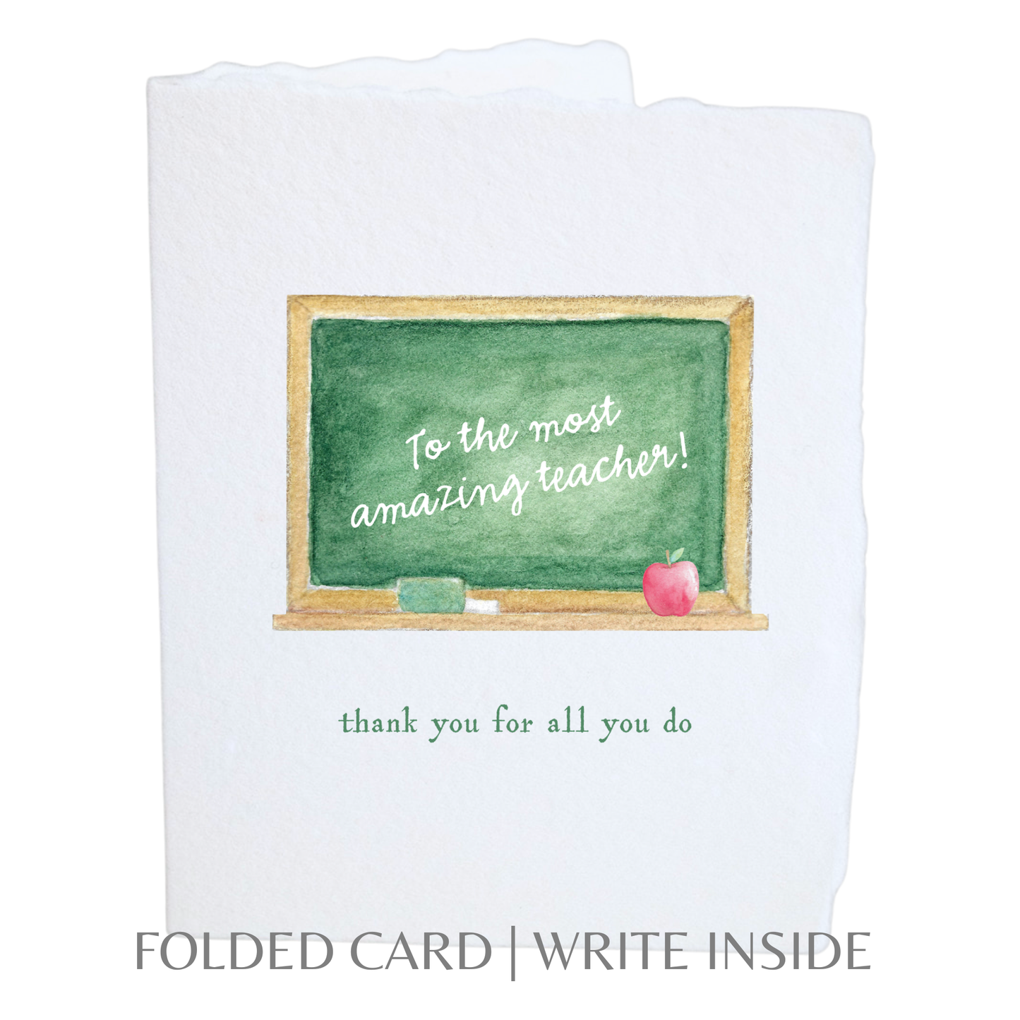 Chalkboard Amazing Teacher Appreciation | Greeting Card