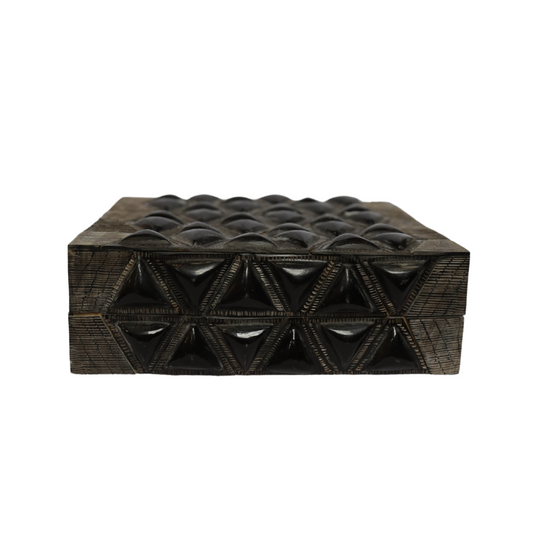 Carved Angled Black Box