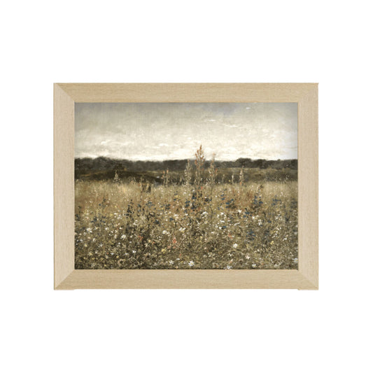 Wildflower Field Framed Antique Art