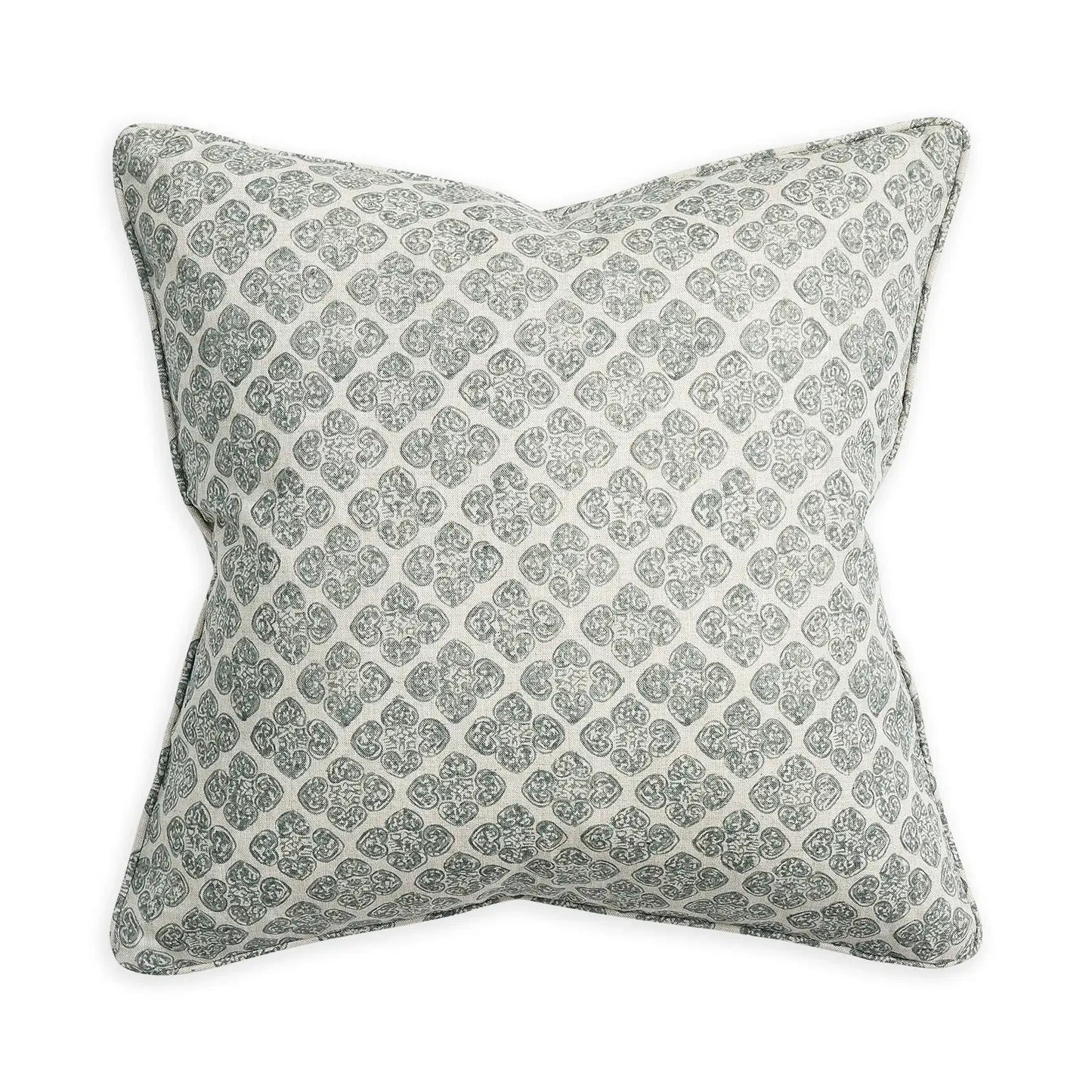 Shanghai Celadon linen cushion 50x50cm