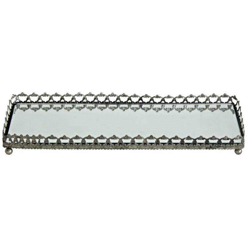 Rectangular Mirrored Tray