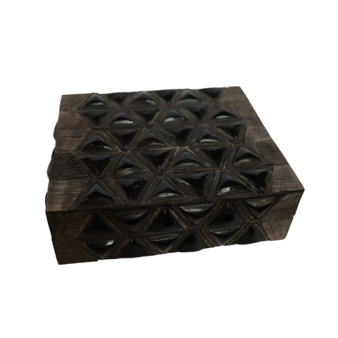 Carved Angled Black Box