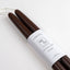 Chestnut | Dipped Beeswax Taper Candles