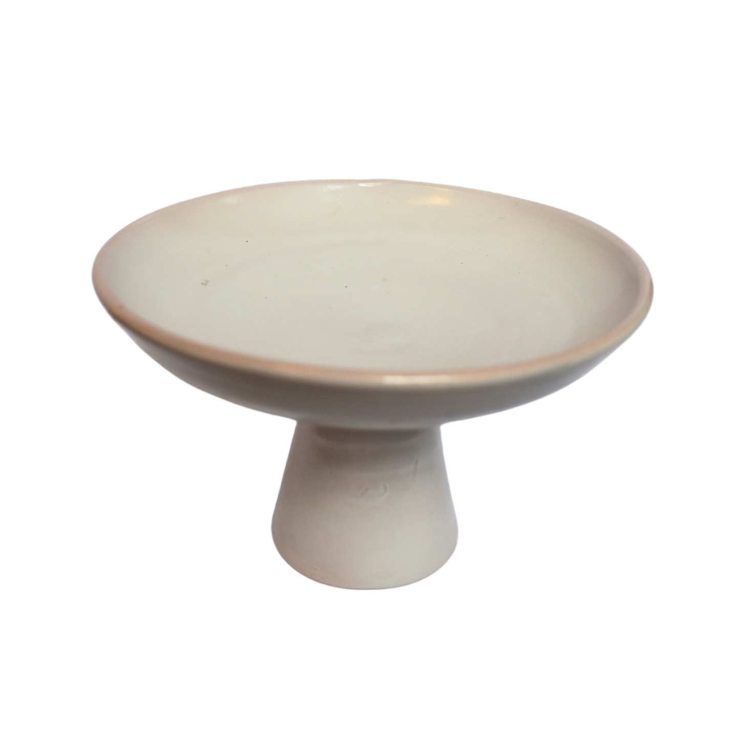 White Miami Pedestal Dish