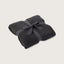 Barefoot Dreams CozyChic Lite ribbed throw blanket carbon