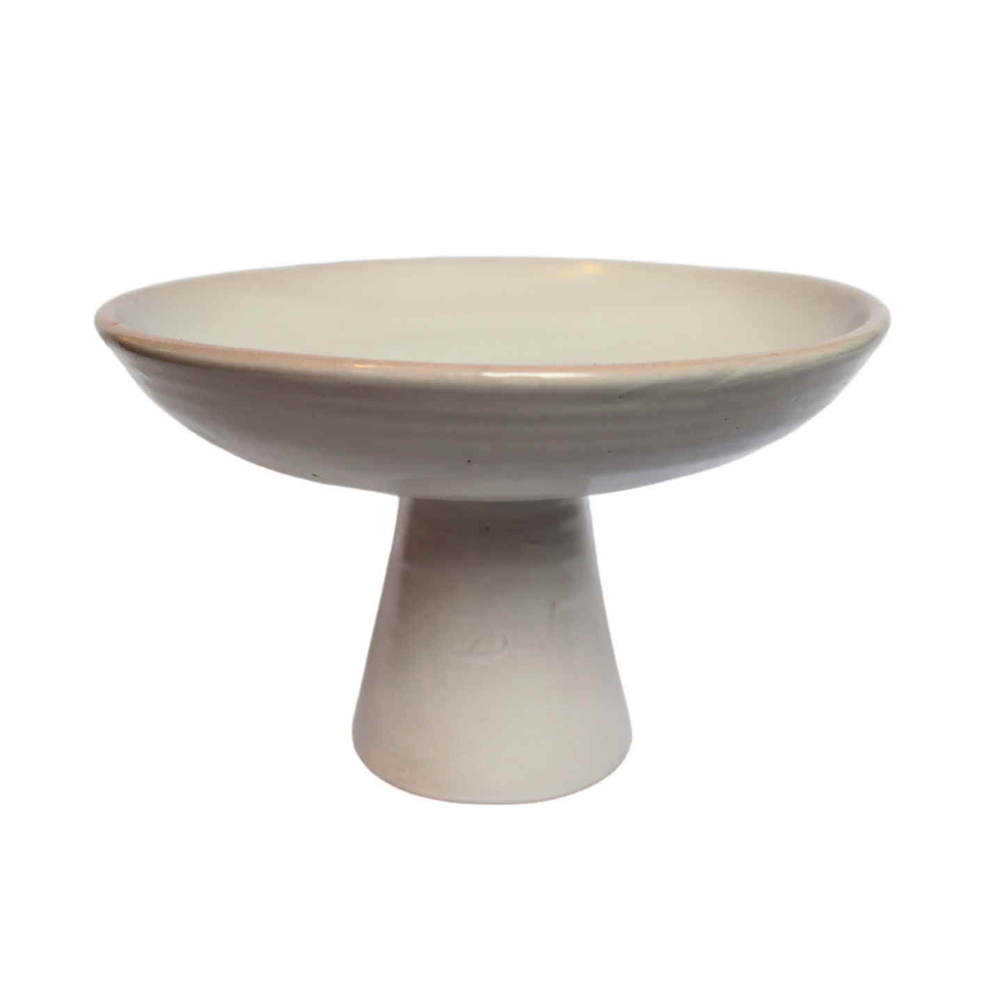 White Miami Pedestal Dish