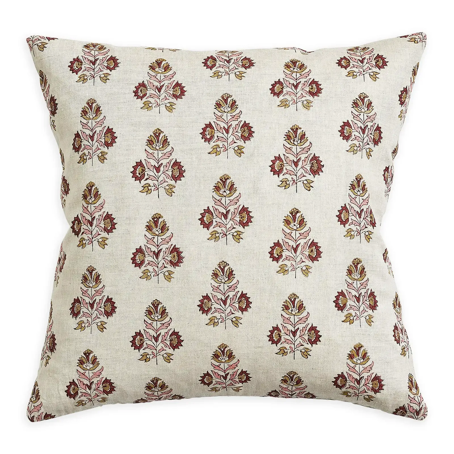 Ankara Rose linen cushion 50x50cm