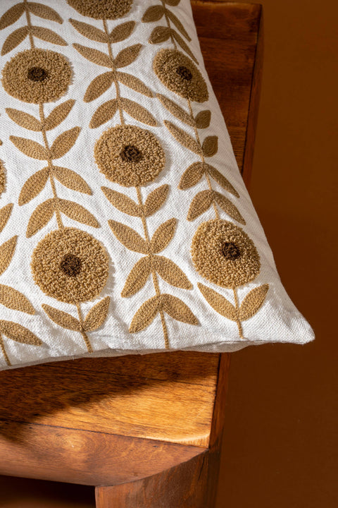 Blossom Embroidered Pillow