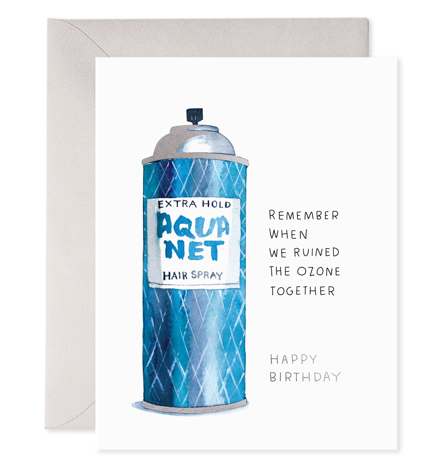 Aquanet Bday | Hairspray Birthday Greeting Card