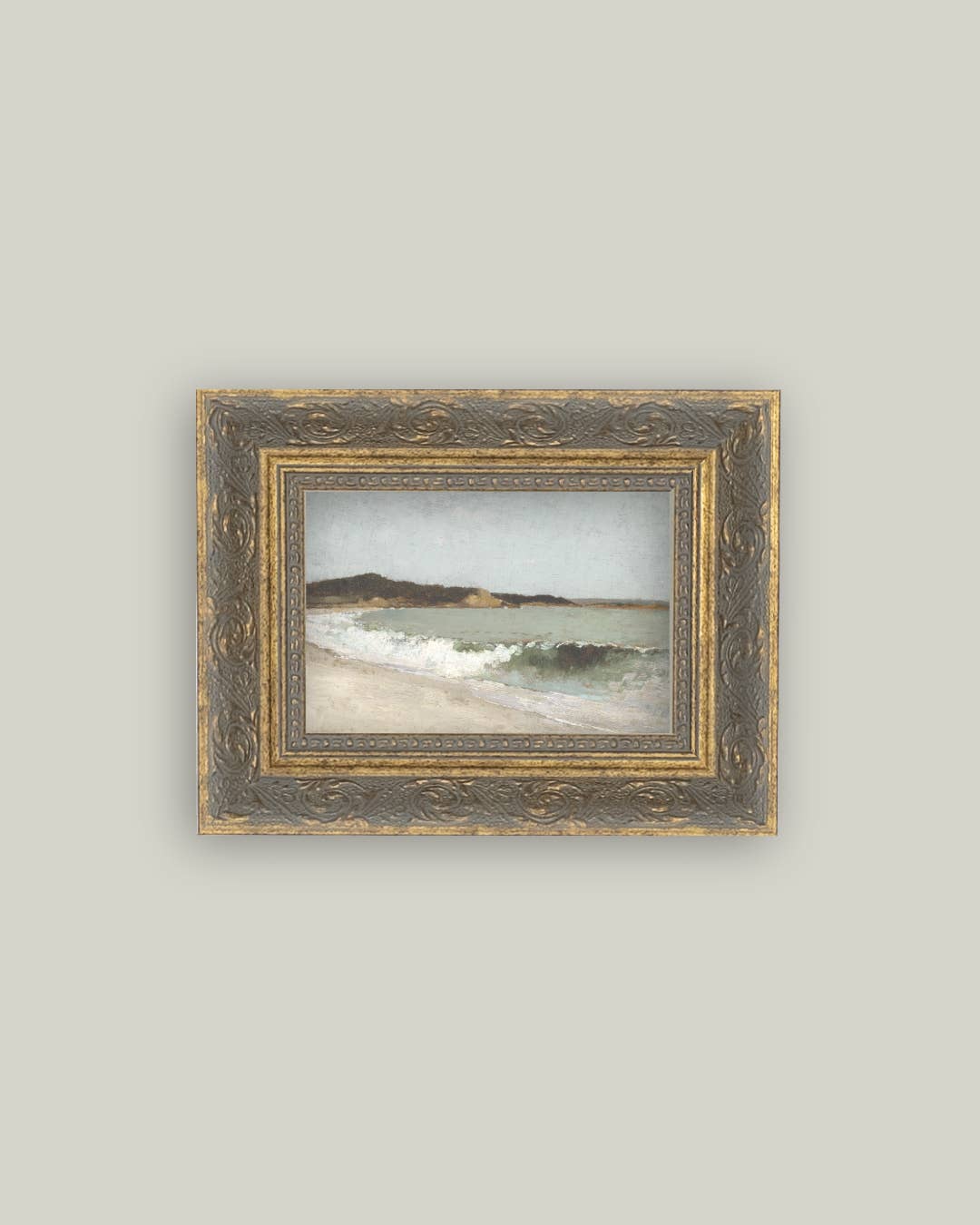 Beach Landscape Framed Antique Art