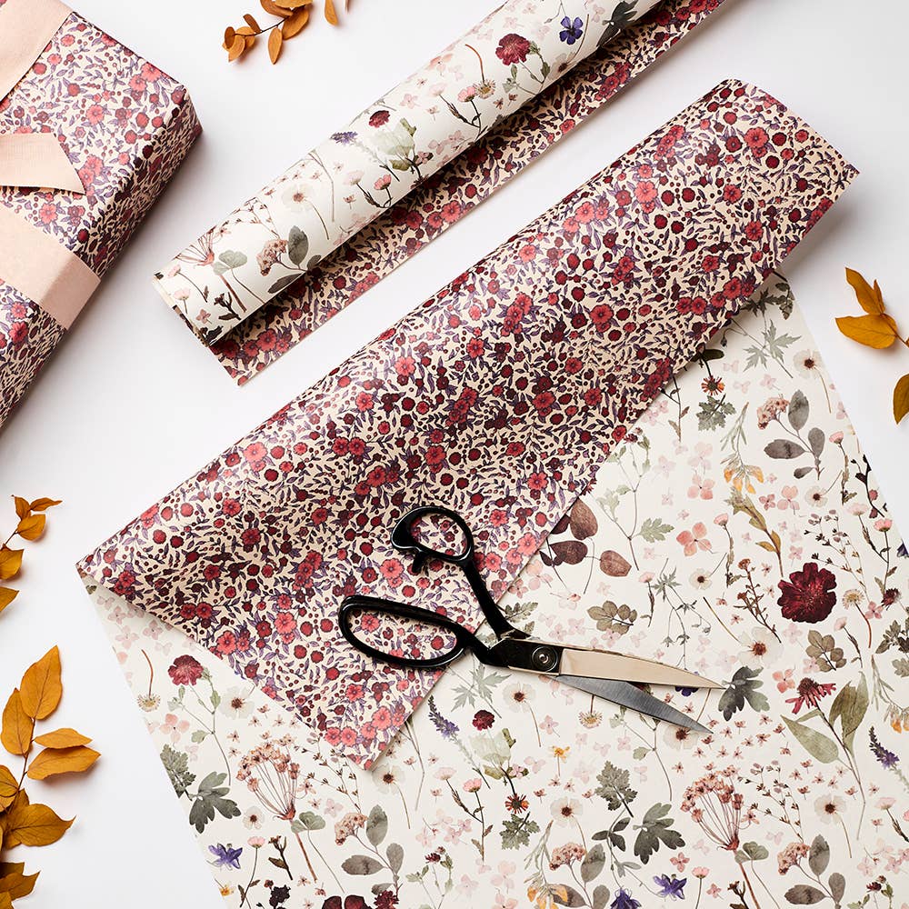 L&L Pressed Floral & Wild Rose Wrapping Paper