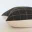 Black Windowpane Pillow - 22x22