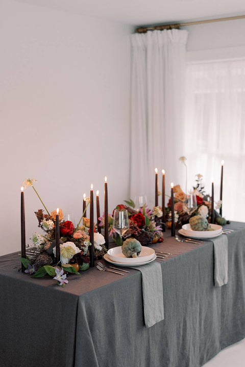 Chestnut | Dipped Beeswax Taper Candles