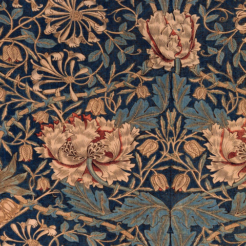 William Morris Honeysuckle Decorative Tray with Brass Handle