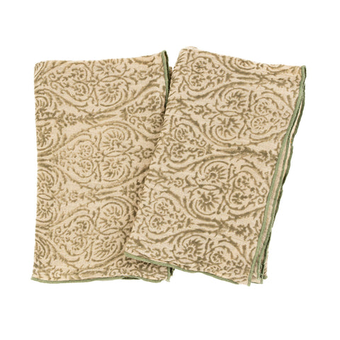 Aria Block Print Tea Towels